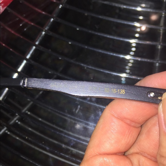 GOLD & WOOD full rim glasses wood and metal REPAIRED/FLAWS - Picture 6 of 10